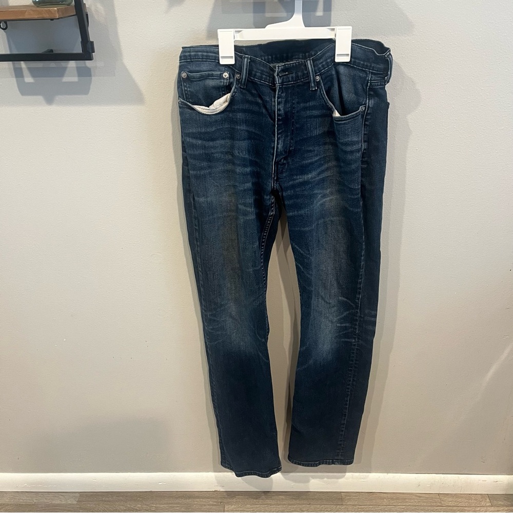 Dark Blue Levi Strauss & Co Jeans Waist 35 Length 34